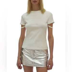 Helmut Lang Zip Baby Tee